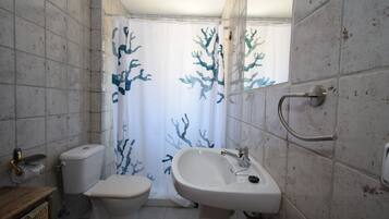 Ducha, toallas y papel higiénico