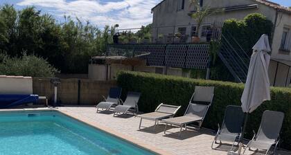 Gite Gardenia with a communal swimming pool