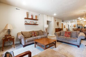 TV, fireplace, DVD player