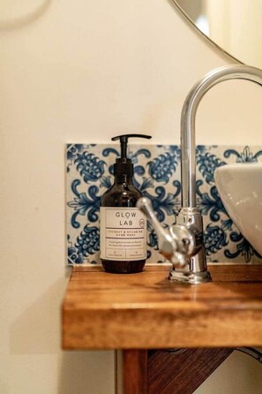 Shower, eco-friendly toiletries, hair dryer, soap