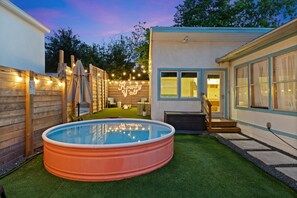 Terrace/patio - Boho-Ranch Retreat in Hip East Austin w Hot Tub and Cowgirl pool. (Austin)