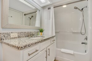 Hair dryer, towels