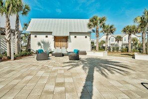 Terrace/patio - Ivybridge 3BR 30A Pool Retreat with Electric Cart (Inlet Beach)
