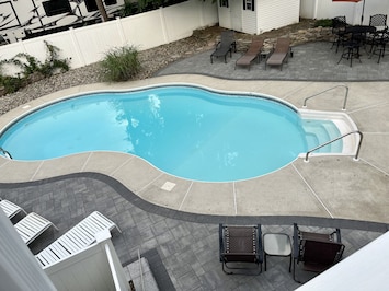 Backyard Pool Area View