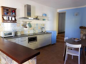 Fridge, microwave, dishwasher, high chair