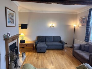 Smart-tv en een open haard