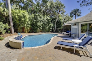 A heated pool