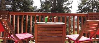 Charming south-facing studio-cabin for 4 people