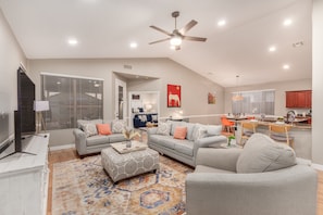 Maison, 3 chambres | Aire de séjour