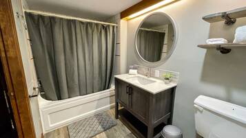 Hair dryer, towels
