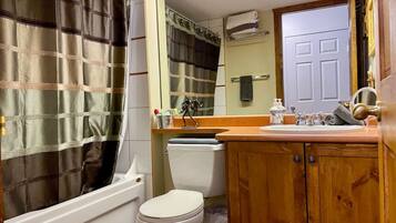 Hair dryer, towels