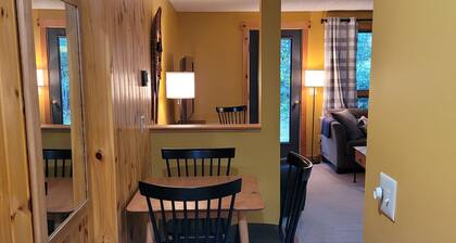 Snowbrook: Ski in/out access with pool, hot-tub, and sauna for après ski!