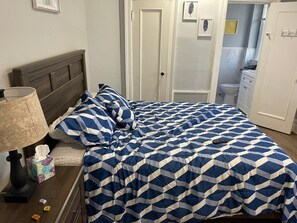 1 slaapkamer, een bureau, gratis wifi, beddengoed