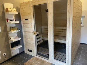 Sauna - Vacation home Waldfrieden with pool & sauna. (Ruhla/OT-Thal)