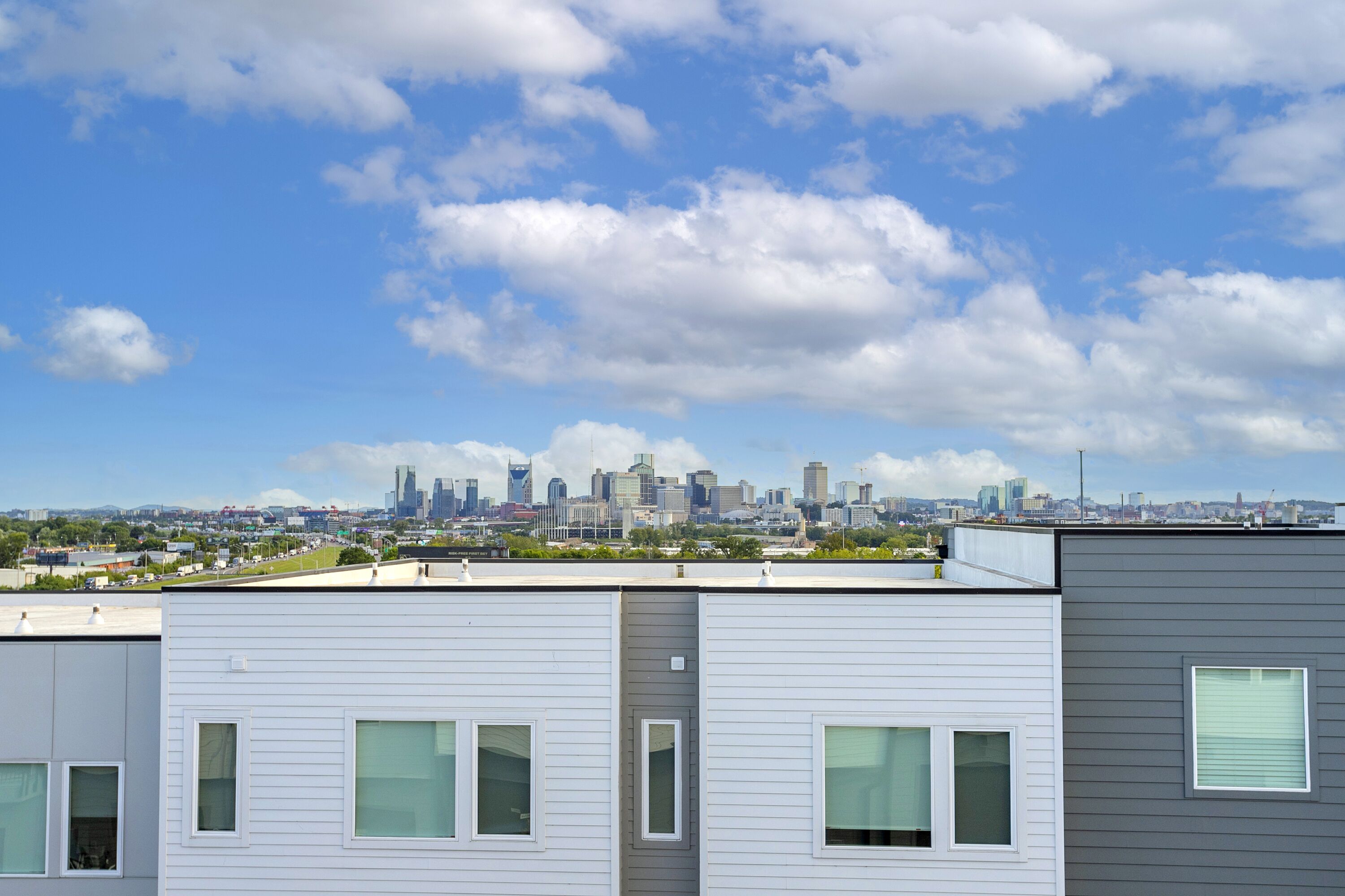 Blick von der Unterkunft