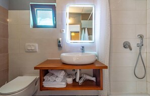Een douche, een haardroger