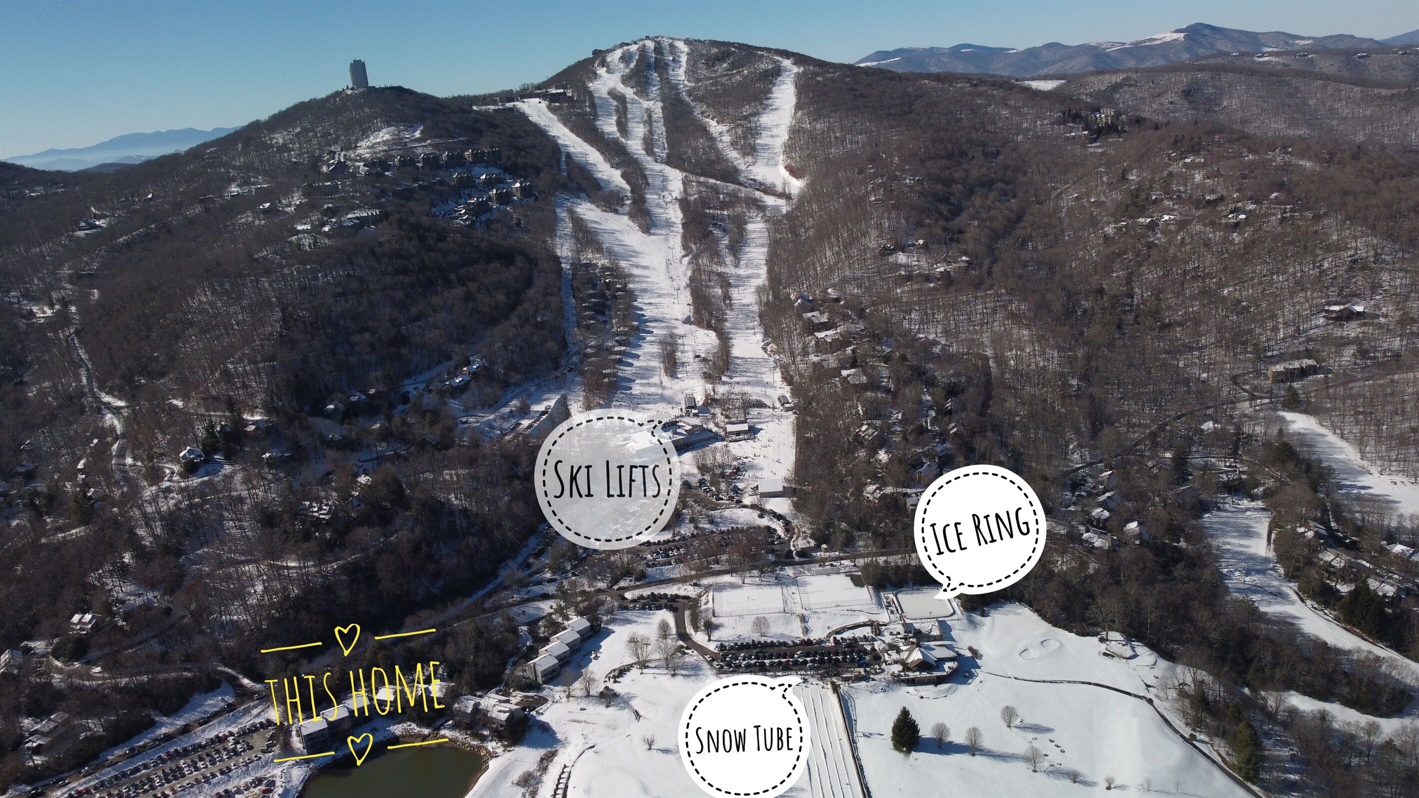 Walk to Ski/Tennis Mountain Condo with Golf Course View