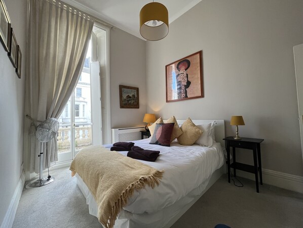 2 bedrooms, iron/ironing board, travel crib, WiFi