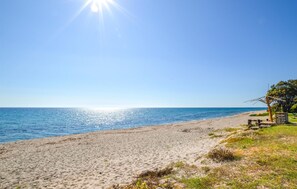Nära stranden och fiske