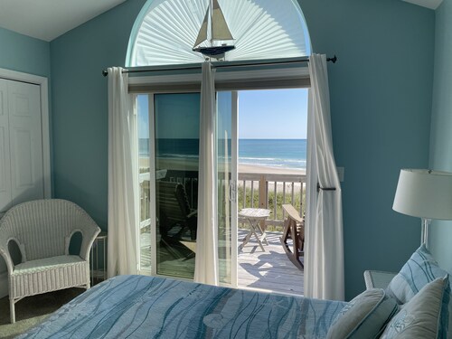 OCEANFRONT and sweeping views of the Atlantic. Steps to the beach.