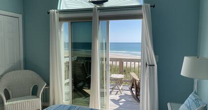 OCEANFRONT and sweeping views of the Atlantic. Steps to the beach.