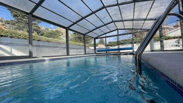 Indoor pool, a heated pool