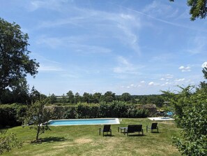Piscine extérieure, piscine chauffée