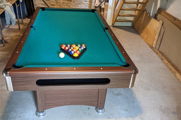 Billard 8 américain avec nombreux jeux de plein air