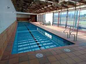 Indoor pool, a heated pool