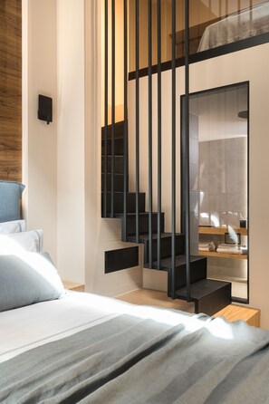 Luxury Suite, 2 Bedrooms | Egyptian cotton sheets, premium bedding, pillowtop beds, minibar - 11 Enteka Acropolis Suites (Athens)