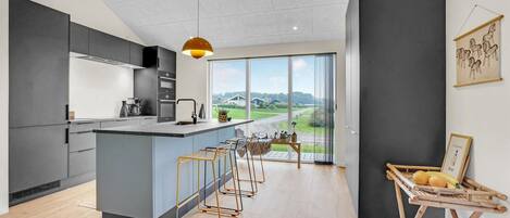 Fridge, oven, stovetop, dishwasher