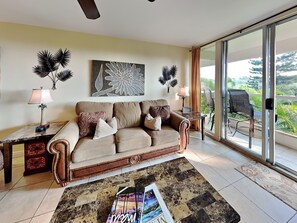 Condo (#T-305B - No Pets) | Living area | 40-inch TV with cable channels - Maui Banyan by Maui Rental Group (Kihei)