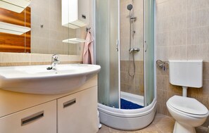 Shower, hair dryer