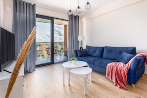 Apartment, 1 Bedroom, Balcony, Beachside | Living room - Natural Apartments by Renters (Darlowo)