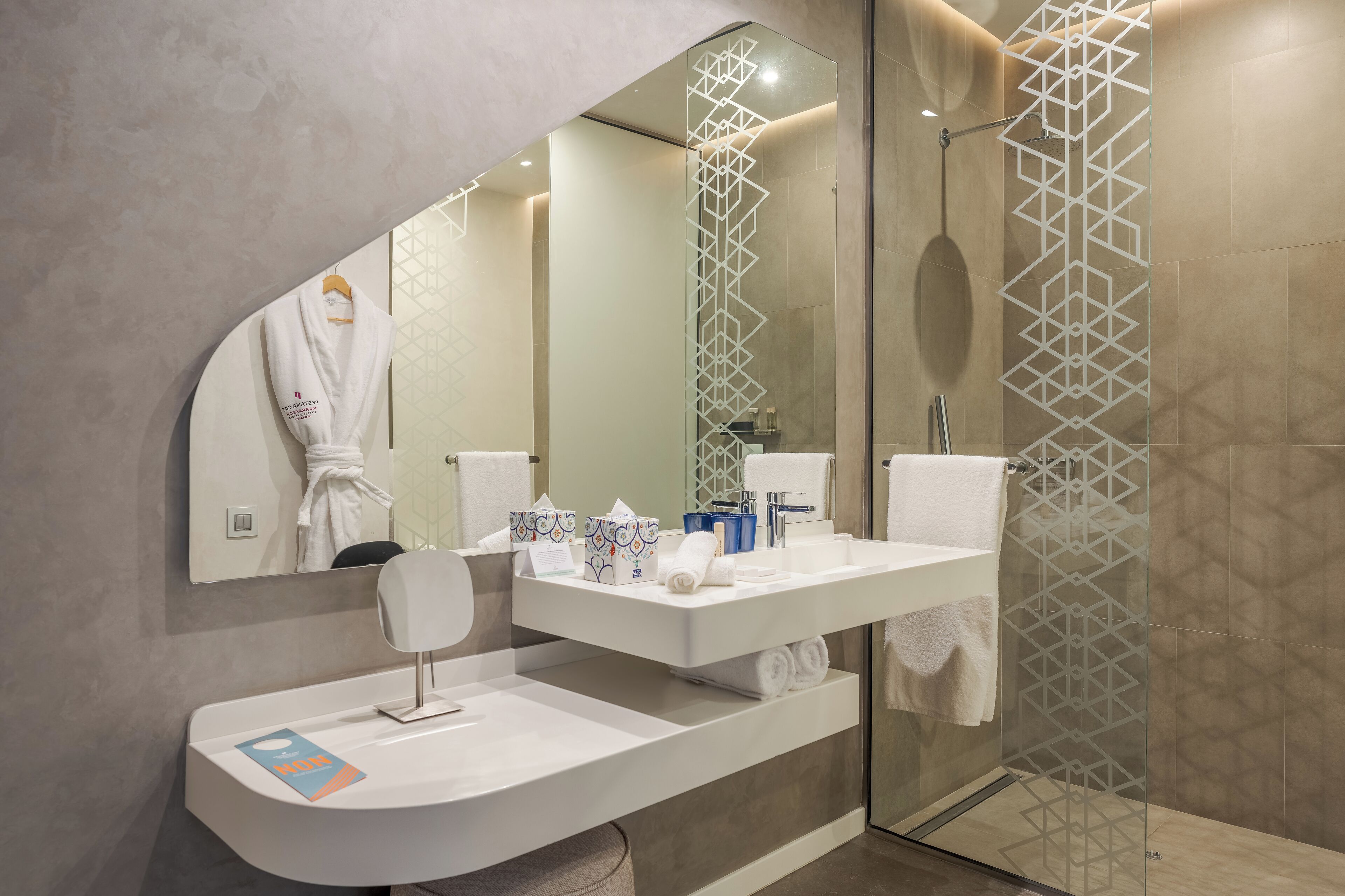 free toiletries, hair dryer, bathrobes, slippers