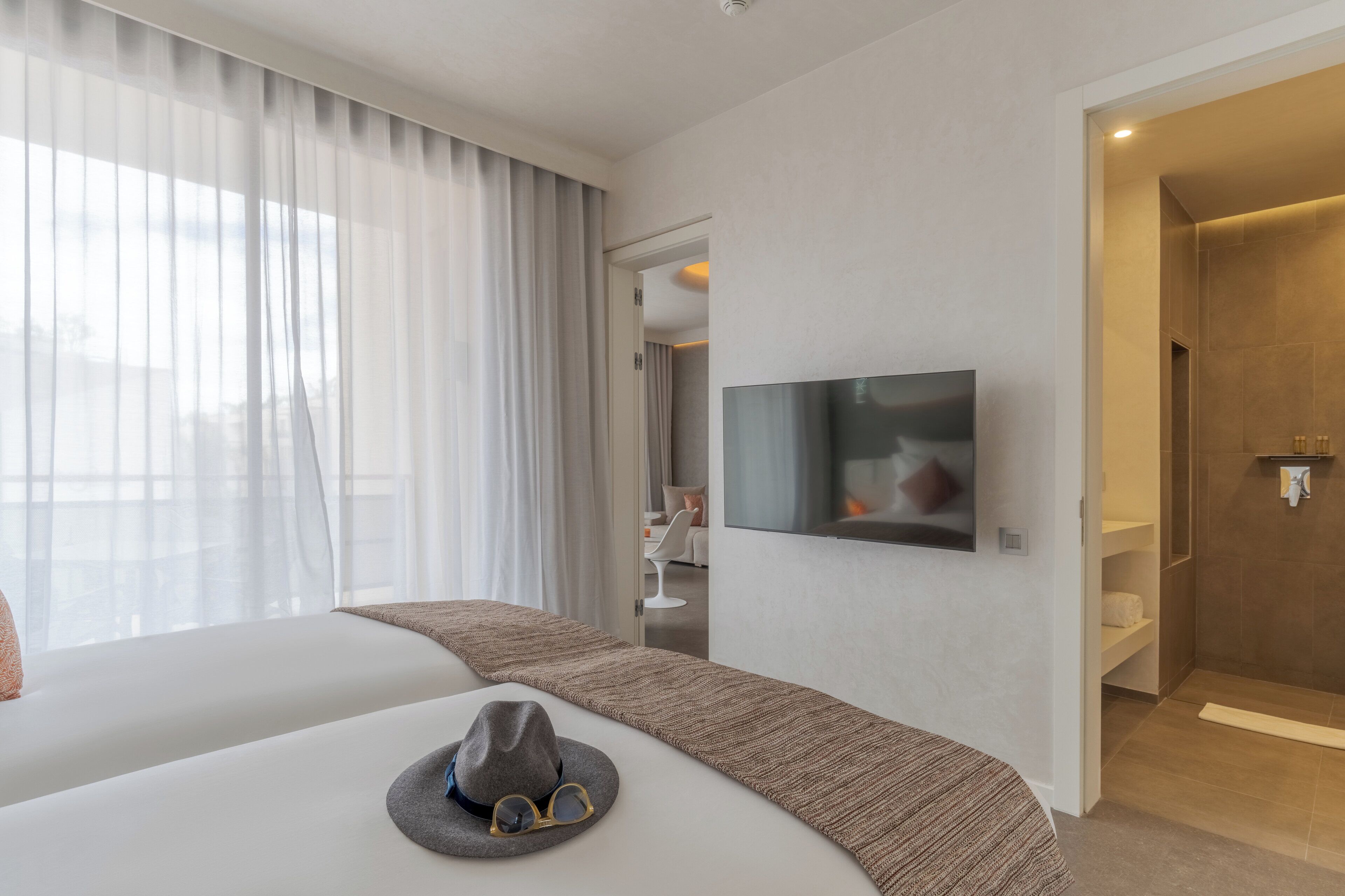 Chambre Standard avec lits jumeaux, vue ville (CR7 Room Avenue)