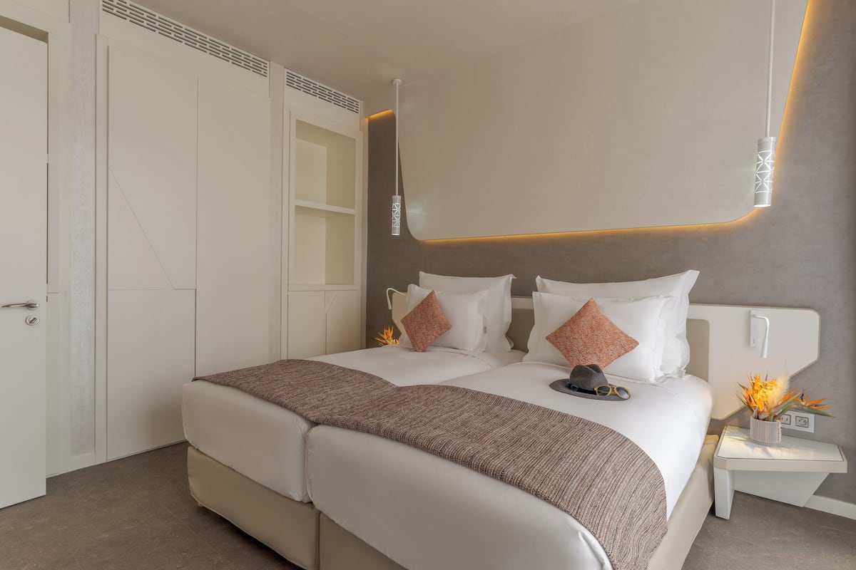 1 slaapkamer, een minibar, individueel gedecoreerd, een bureau