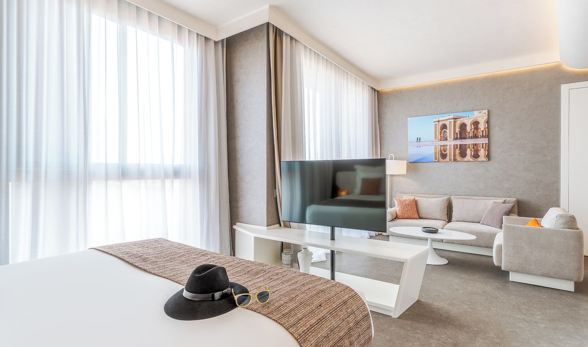 1 chambre, minibar, décoration personnalisée, bureau