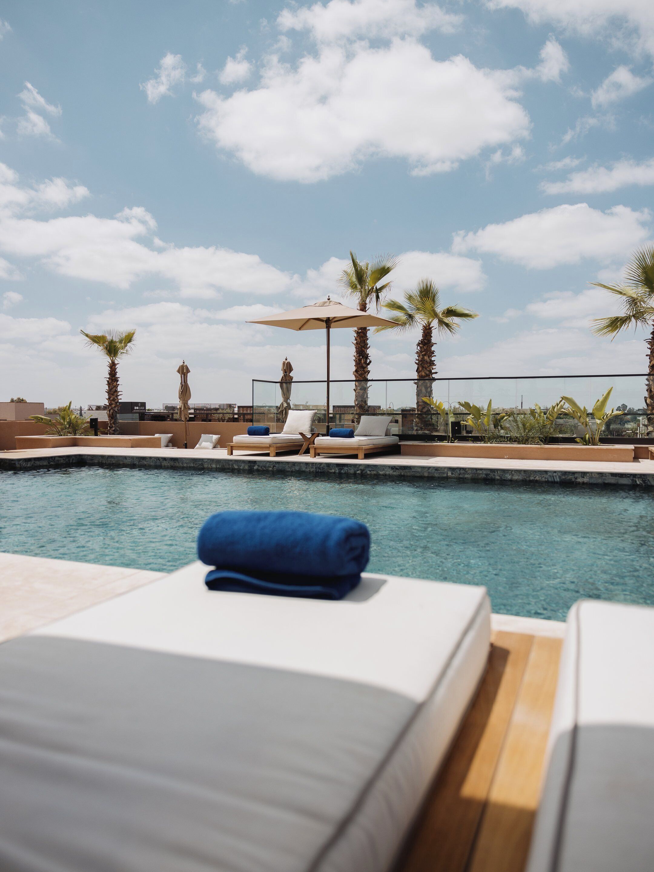 Udendørs pool, liggestole