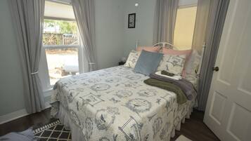 2 bedrooms, in-room safe, iron/ironing board, WiFi