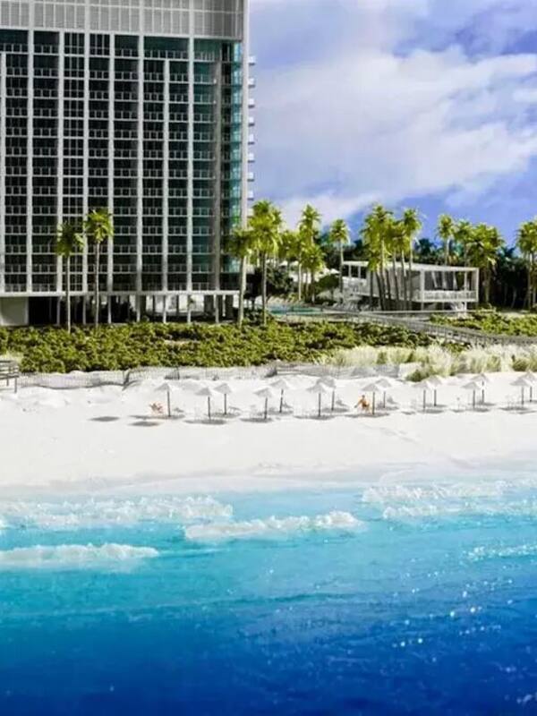 On the beach, beach towels