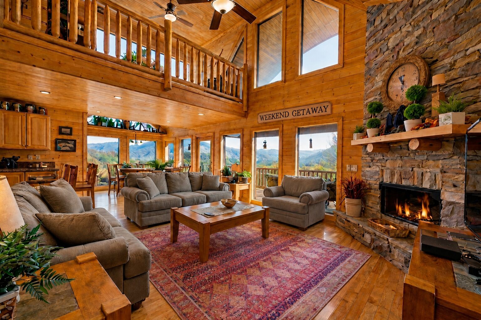 Smart TV, fireplace, offices