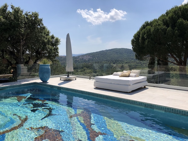 A heated pool