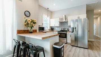 House (614 & 616 S. Converse St. Full Duplex) | Private kitchen | Fridge, microwave, stovetop, dishwasher