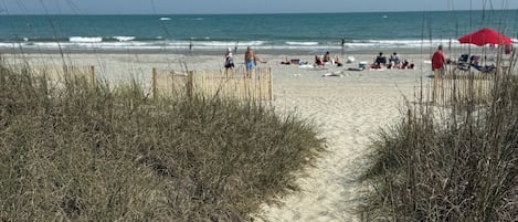 A la platja, gandules de platja i tovalloles de platja