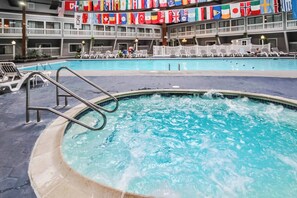 Indoor pool, a heated pool