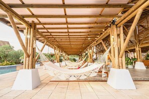 Terrace/patio - 4-6 guests, 5 Beds / 2.5 Baths • Private Villa / Beachfront Pool & Club (Las Escobas del Venado)
