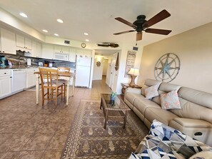 TV, DVD player, video library