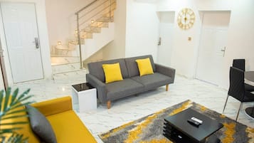 House | Living area | 30-inch TV with cable channels