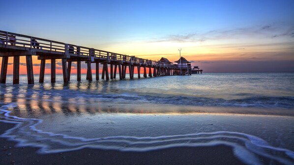 Sun-loungers, beach towels